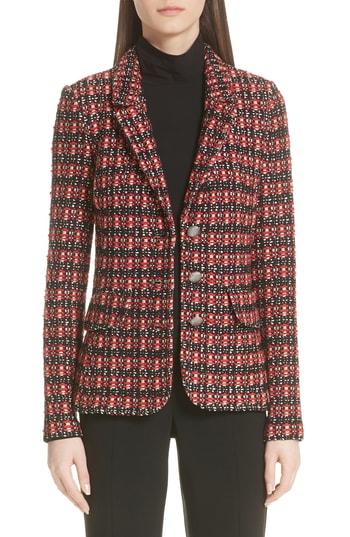 Women's St. John Collection Tweed Knit Jacket - Black