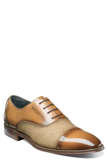 Men's Stacy Adams Barrington Cap Toe Oxford M - Brown