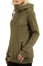 Women's Volcom Walk On By Funnel Neck Hoodie - Green