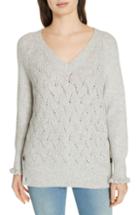 Women's Rebecca Taylor Side Button Sweater - Grey