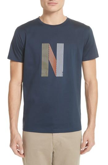 Men's Norse Projects Niels Graphic T-shirt - Blue
