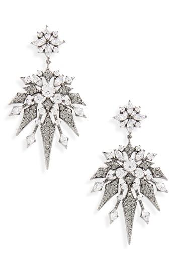 Women's Nadri Noel Long Crystal Drop Earrings
