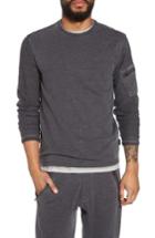 Men's John Varvatos French Terry Crewneck Sweater - Grey