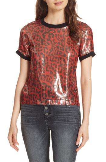 Women's Alice + Olivia Piera Tee - Red
