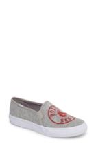 Women's Keds Double Decker Baseball Team Jersey Slip-on Sneaker .5 M - Grey