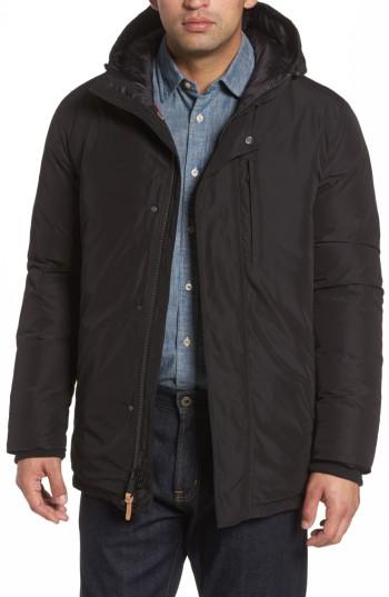 Men's Cole Haan Water Repellent Down Parka - Black
