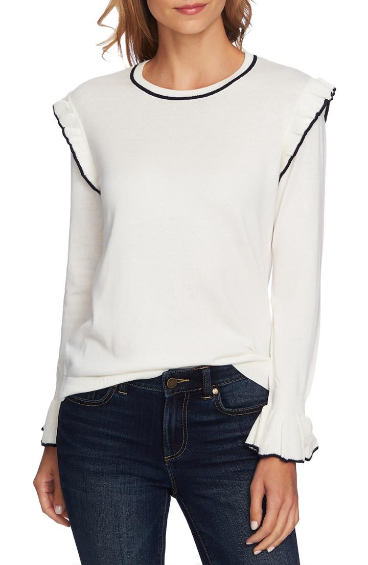 Women's J.crew Luna Crewneck Sweater - Grey