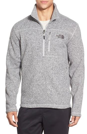 Men's The North Face Gordon Lyons Quarter-zip Fleece Jacket - Grey