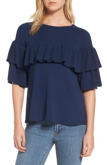 Women's Vineyard Vines Ribbed Ruffle Sweater