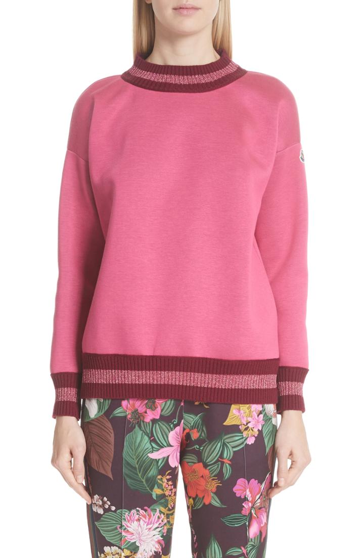 Women's Moncler Metallic Trim Sweatshirt