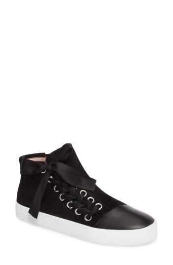 Women's Avec Les Filles Valerie High Top Sneaker M - Black