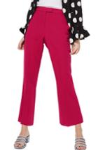 Women's Topshop Slim Kick Flare Trousers Us (fits Like 16-18) - Red