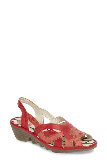 Women's Fly London Pima Sandal -8.5us / 39eu - Red