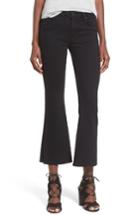 Women's Hudson Jeans 'mia' Raw Hem Crop Flare Jeans - Black