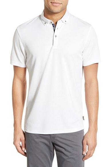 Men's Ted Baker London 'missow' Modern Trim Fit Pique Polo