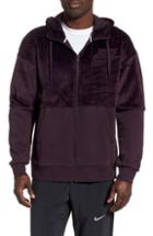 Men's Nike Nsw Fleece Zip Hoodie, Size R - Burgundy