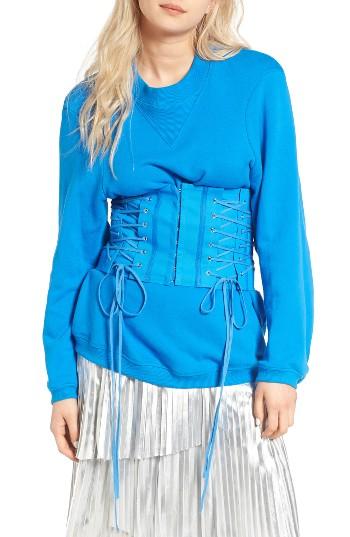 Women's Kye Eyelet Corset Sweatshirt