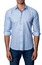 Men's Jared Lang Trim Fit Marled Sport Shirt - Blue