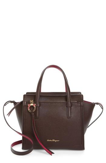 Salvatore Ferragamo Small Calfskin Tote - Purple