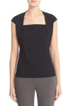 Women's Lafayette 148 New York 'giada' Top, Size Xxl - Black