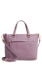 Nordstrom Lexa Leather Crossbody Bag - Purple