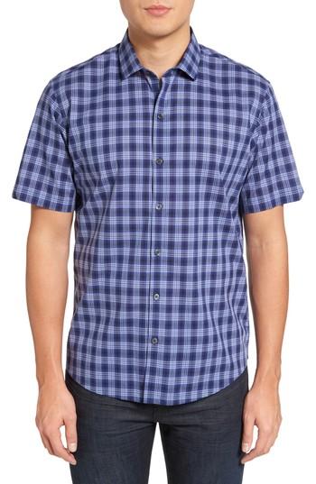 Men's Zachary Prell Medina Slim Fit Plaid Sport Shirt