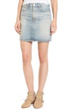 Women's Agolde Kat High Waist Denim Miniskirt - Blue