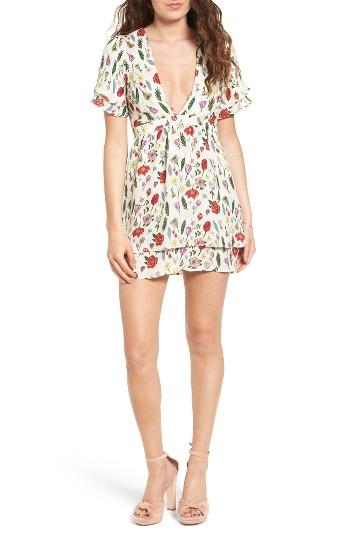 Women's Stone Cold Fox Venice Silk Fit & Flare Dress