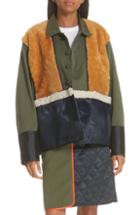 Women's Sies Marjan Pippa Tigrado Genuine Shearling Coat - Purple