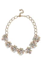 Women's Baublebar Crystal Flower Statement Necklace