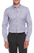 Men's David Donahue Microcheck Sport Shirt