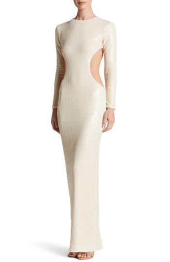 Women's Dress The Population Lara Body-con Gown - Ivory