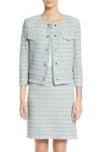 Women's St. John Collection Riana Tweed Jacket - Blue