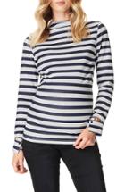 Women's Noppies Anneloes Maternity Tunic Blouse, Size - Blue