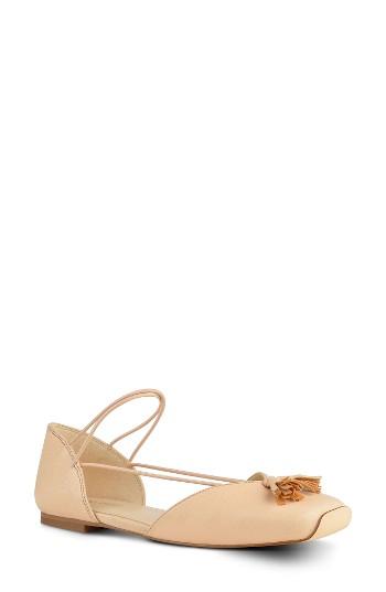 Women's Nine West Zaina Flat M - Beige
