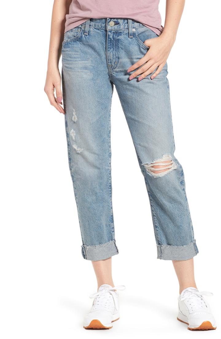 Women's Ag The Ex-boyfriend Ripped Crop Slim Jeans
