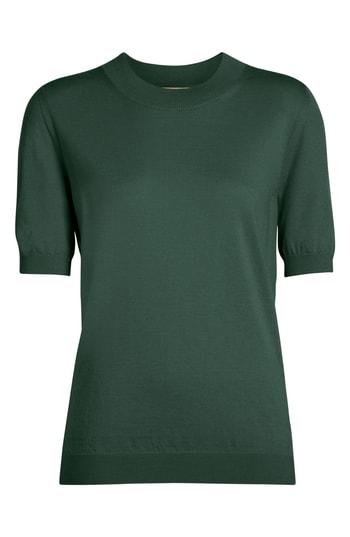Women's Burberry Adderstone Merino Wool Pullover - Green