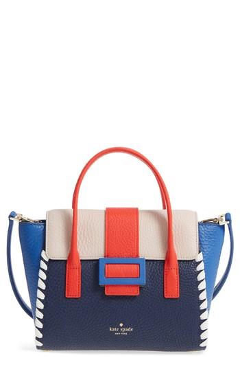 Kate Spade New York Carlyle Street - Small Alexa Leather Satchel - Blue