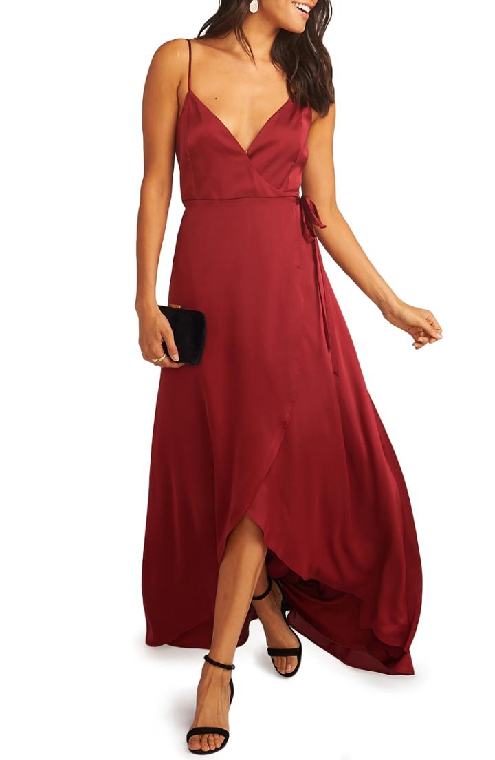 Women's Show Me Your Mumu Mariah Wrap Evening Dress - Red