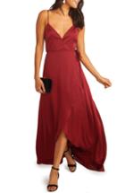 Women's Show Me Your Mumu Mariah Wrap Evening Dress - Red