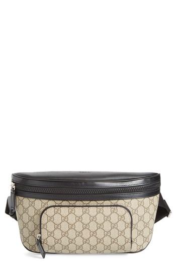 Men's Gucci Gg Supreme Canvas Hip Pack - Beige