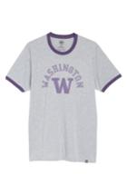 Men's 47 Brand University Of Washington Huskies Ringer T-shirt - Grey