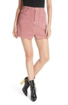 Women's Grlfrnd Zamira Corduroy Miniskirt - Pink