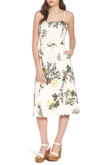 Women's Leith Floral Print Midi Dress - Ivory