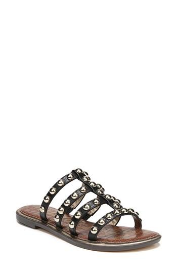 Women's Sam Edelman Glenn Studded Slide Sandal M - Black