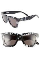 Women's Valley Db Ii 50mm Retro Sunglasses - Black Marble/ Black