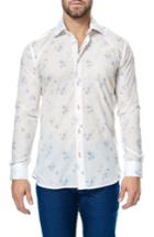 Men's Maceoo Luxor Paisley Sport Shirt (s) - White