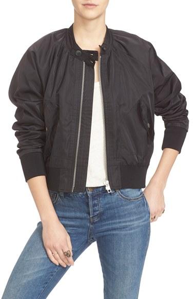 Women's Free People Midnight Bomber Jacket