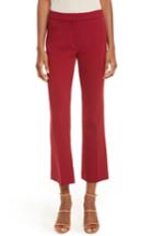 Women's Theory Admiral Crepe Kick Crop Pants - Red