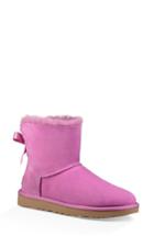 Women's Ugg Mini Bailey Bow Ii Genuine Shearling Bootie M - Purple